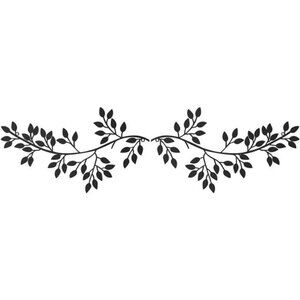 2 Pieces Metal Tree Leaf Wall Decor Vine Olive Branch Leaf Wall Art WroughtIron